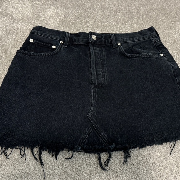 Agolde Quinn High Rise Denim mini skirt - Picture 7 of 8